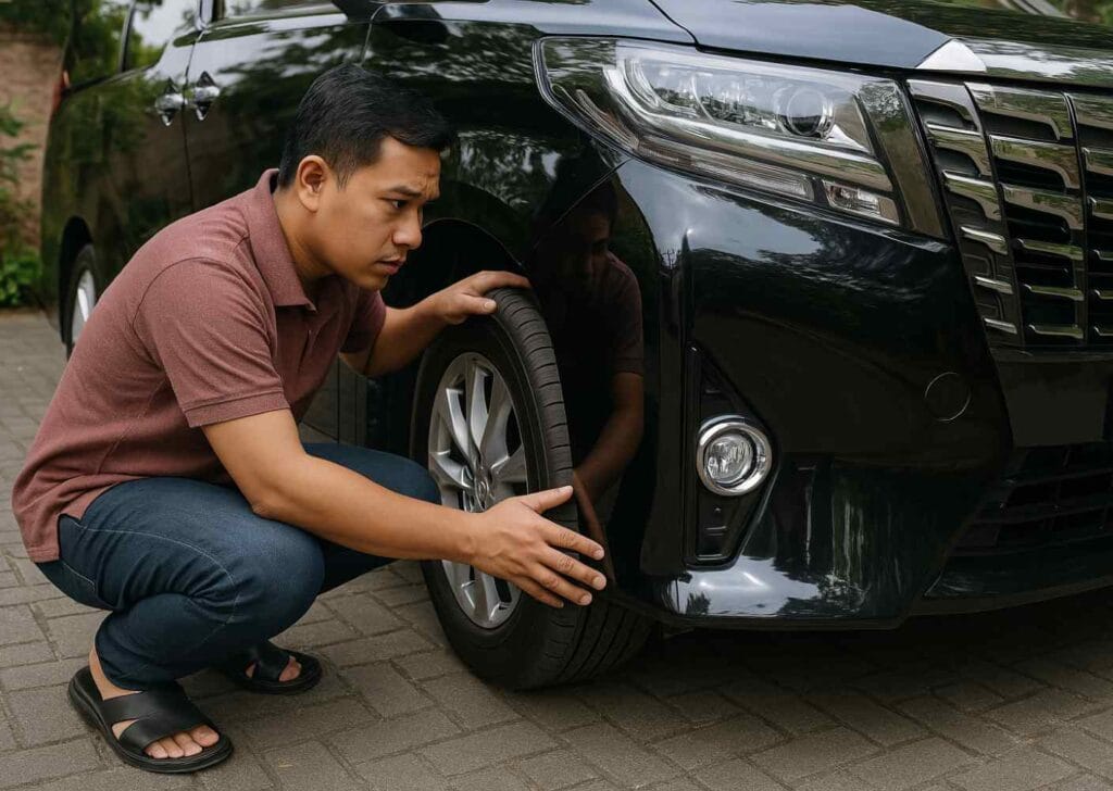 isi angin ban mobil alphard